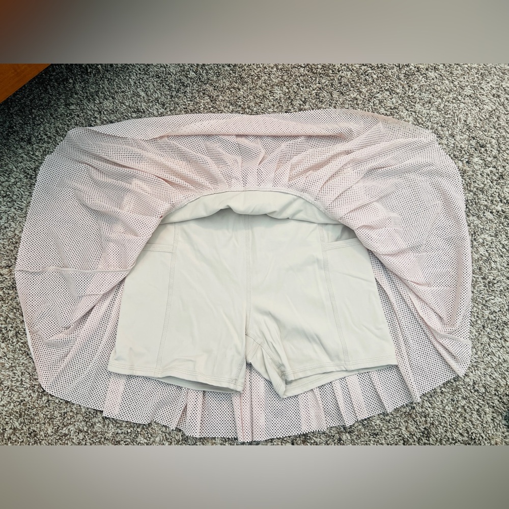 JoyLab Neutral Beige High-Rise Active Skirt Skort with Shorts - Tenniscore 🎾 - Picture 6 of 6